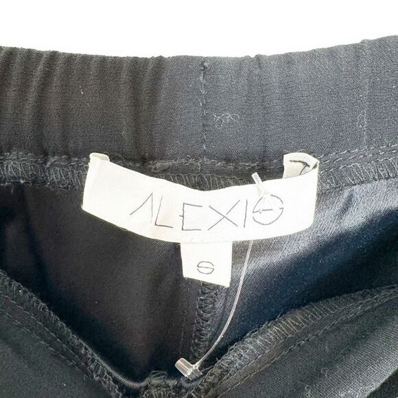 Alexis Wide Leg Elastic Waist Black Viscose Trouser Pant Women’s Size Small S - Picture 5 of 6